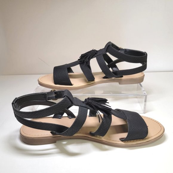 Dr. Scholl's Women’s Black Encore Gladiator Ankle Strap Sandals in Black Size 8 - Picture 8 of 8